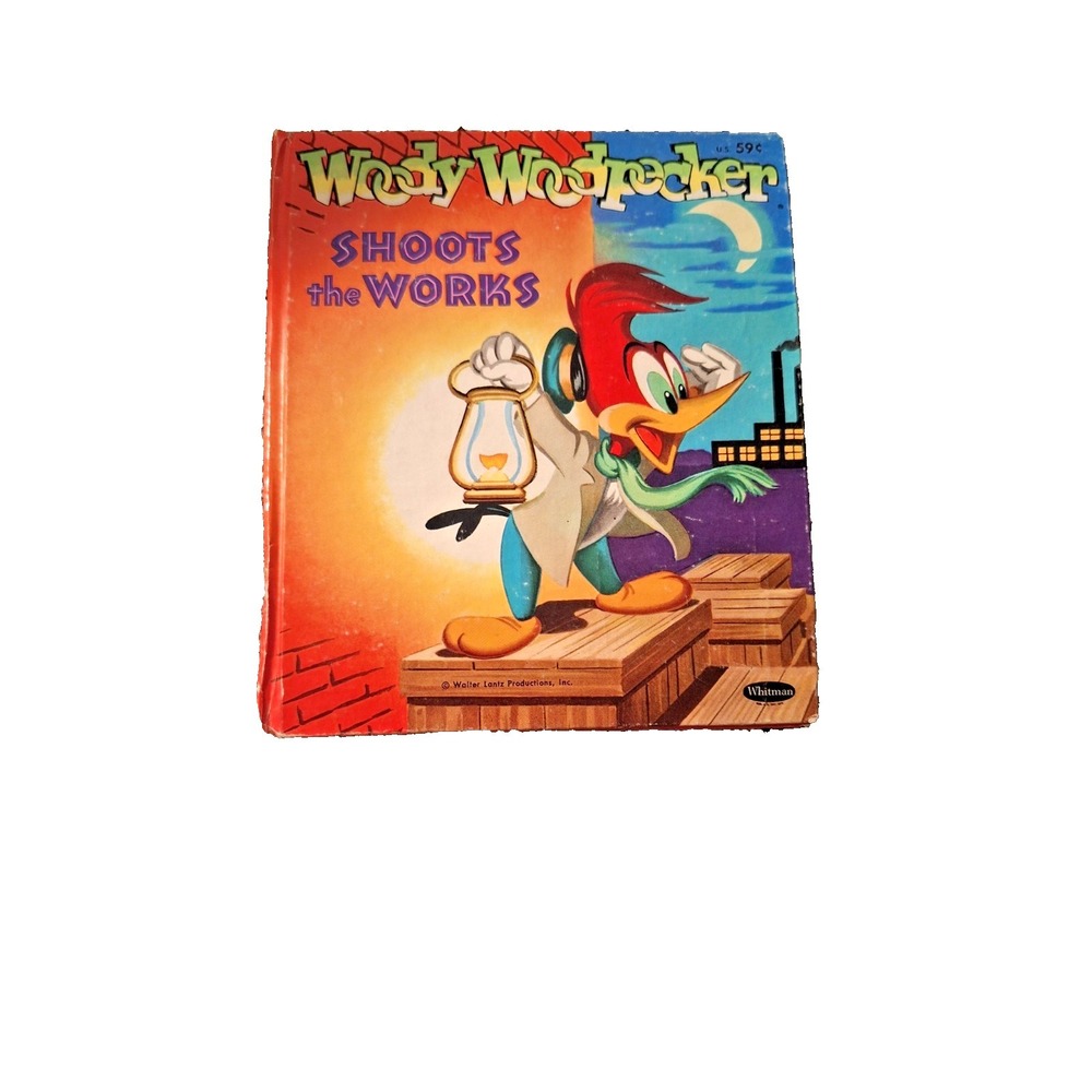 Vintage 1955 Woody Woodpecker Shoots the Works Children Book